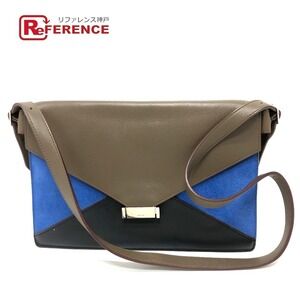 Celine crossbody bag shoulder brown leather